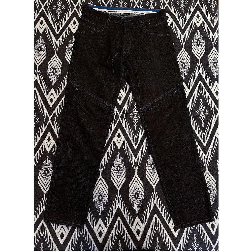 Dainese D1 EVO Jeans in Black Aramid Denim Size 34 Made in Italy